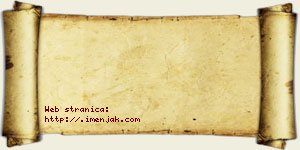 Jana Dinulović vizit kartica